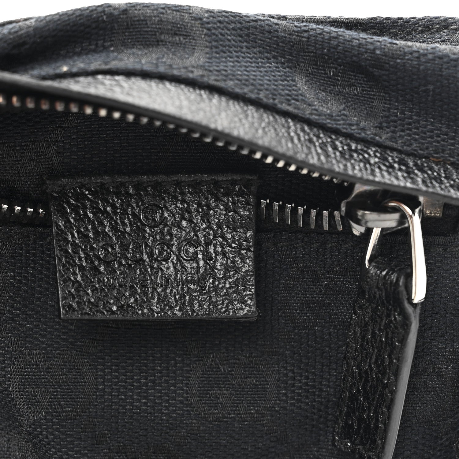 Gucci GG Monogram Double Pocket Belt Bag Black 12 of 23