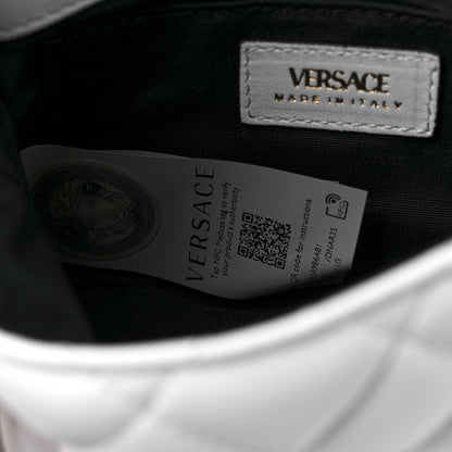 Versace Nappa Quilted Small Medusa Chain Crossbody White 7 of 9