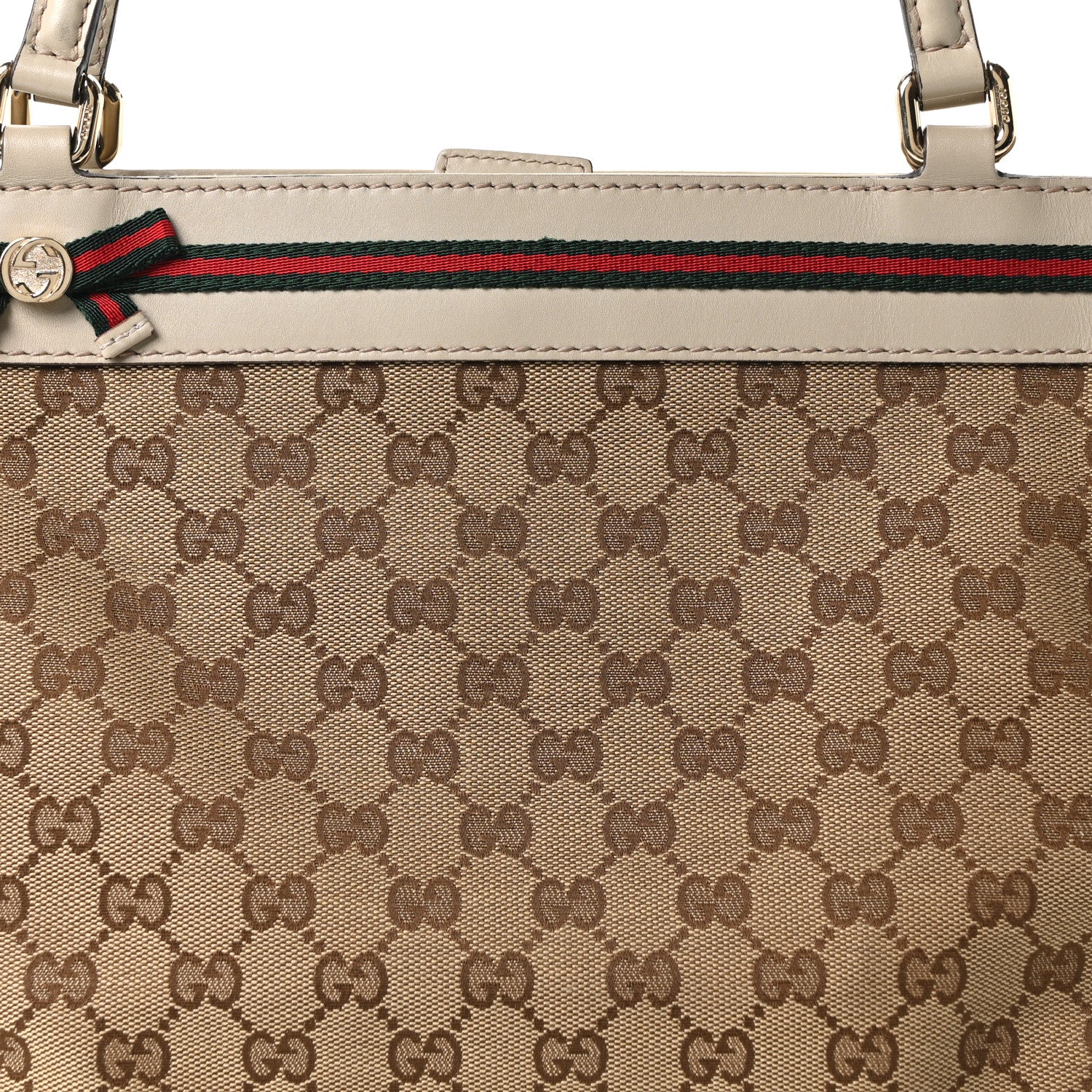Gucci Monogram Web Medium Mayfair Tote Off White 8 of 10