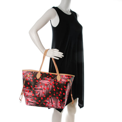 Louis Vuitton Monogram Jungle Dots Neo Neverfull MM Sugar Pink Poppy 2 of 8