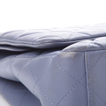 Chanel Lambskin Quilted Maxi Double Flap Purple 16 of 17