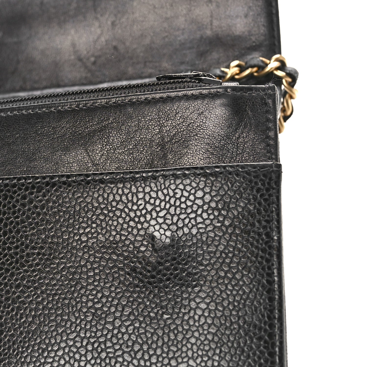 Chanel Caviar Timeless CC Wallet on Chain WOC Black 11 of 13