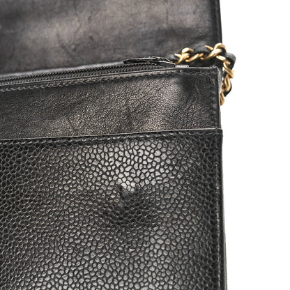 Chanel Caviar Timeless CC Wallet on Chain WOC Black 11 of 13