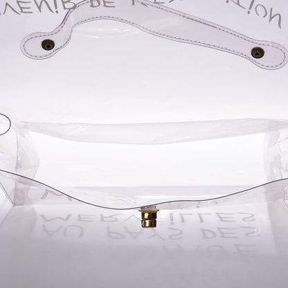 Hermes Vinyl Souvenir De L'Exposition Kelly Transparent 5 of 8