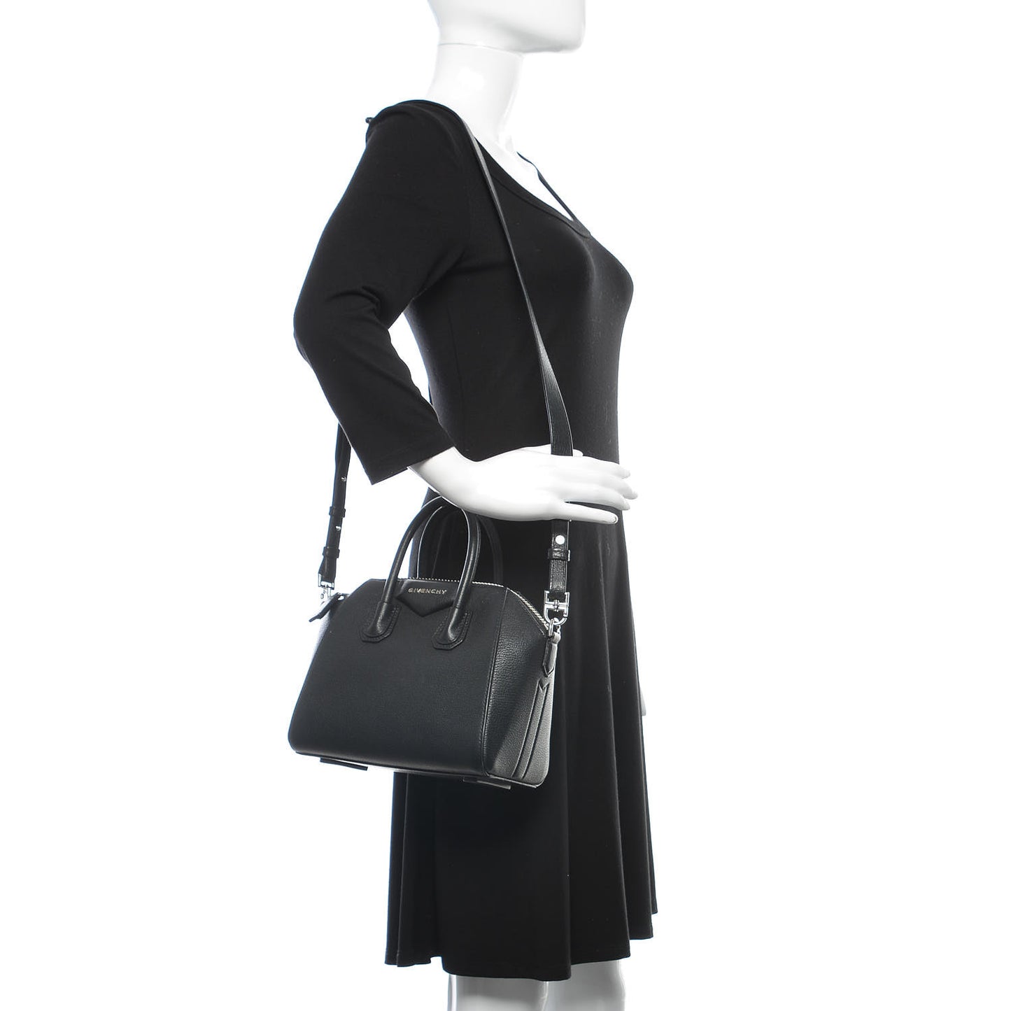 Sugar Goatskin Mini Antigona Black