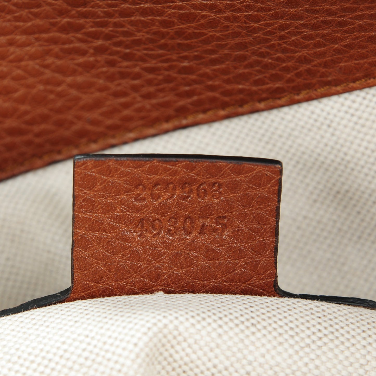 Pebbled Calfskin Ride Medium Top Handle Bag Brown