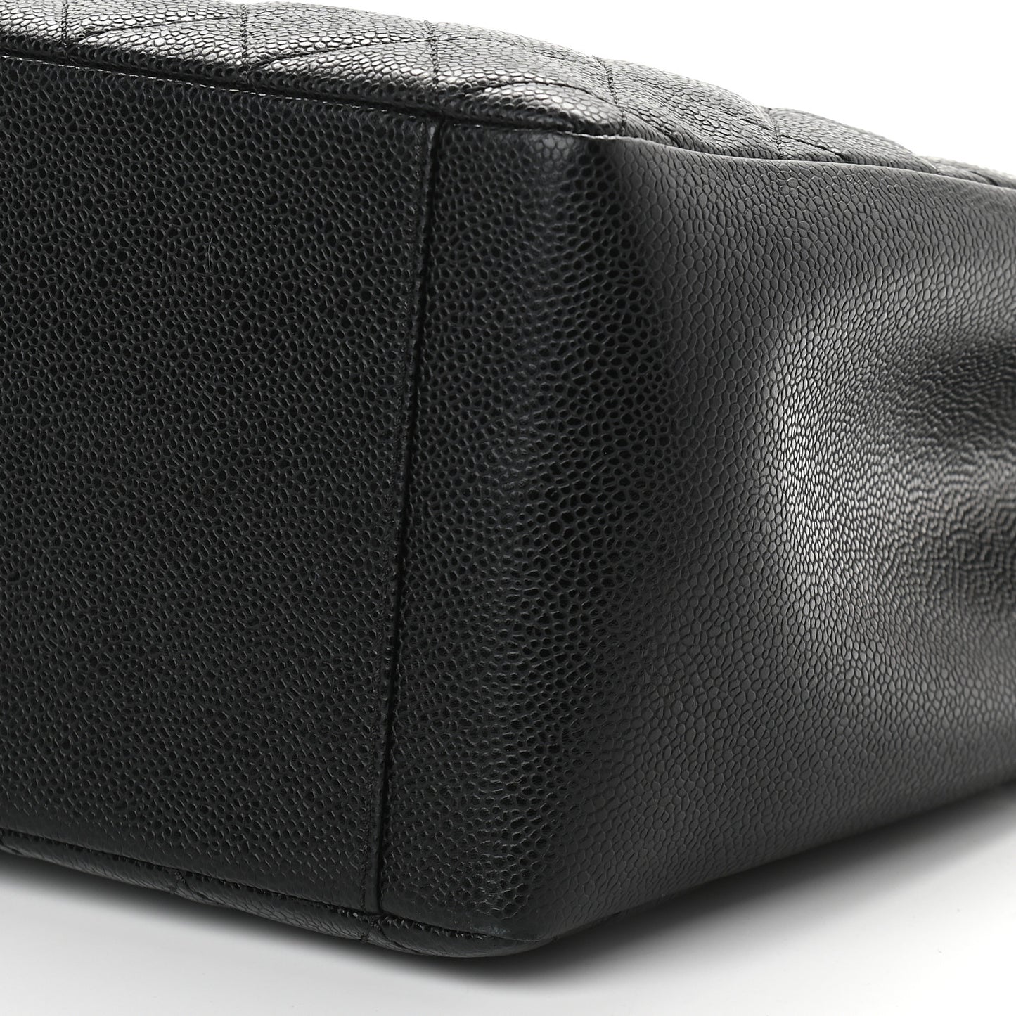 Caviar Quilted Grand Shopping Tote GST Black