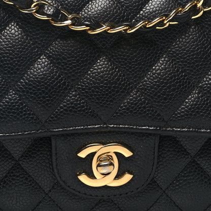 Chanel Caviar Quilted Medium Double Flap Black 8 of 13