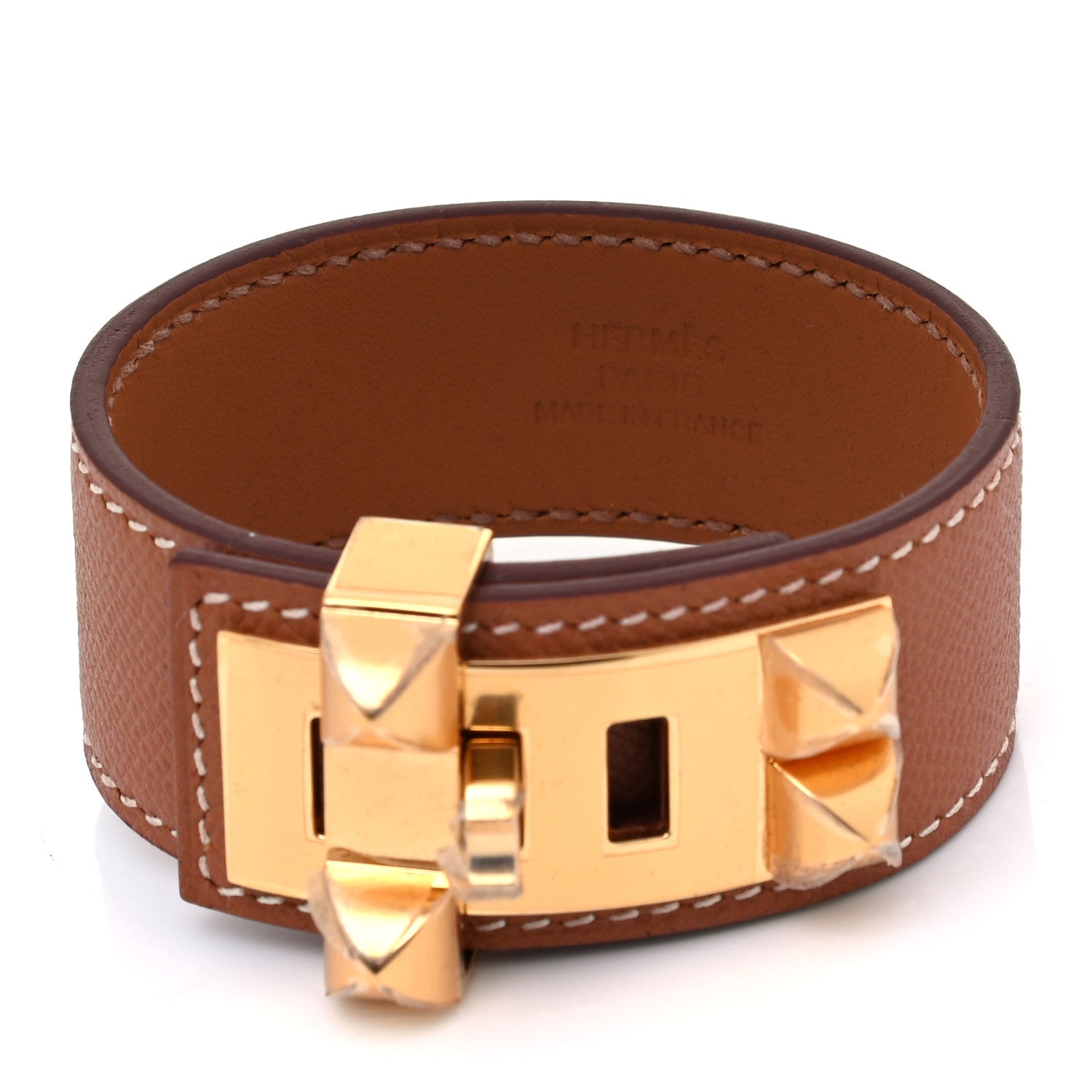 Hermes Epsom Collier de Chien 24 Bracelet T2 Gold 2 of 3