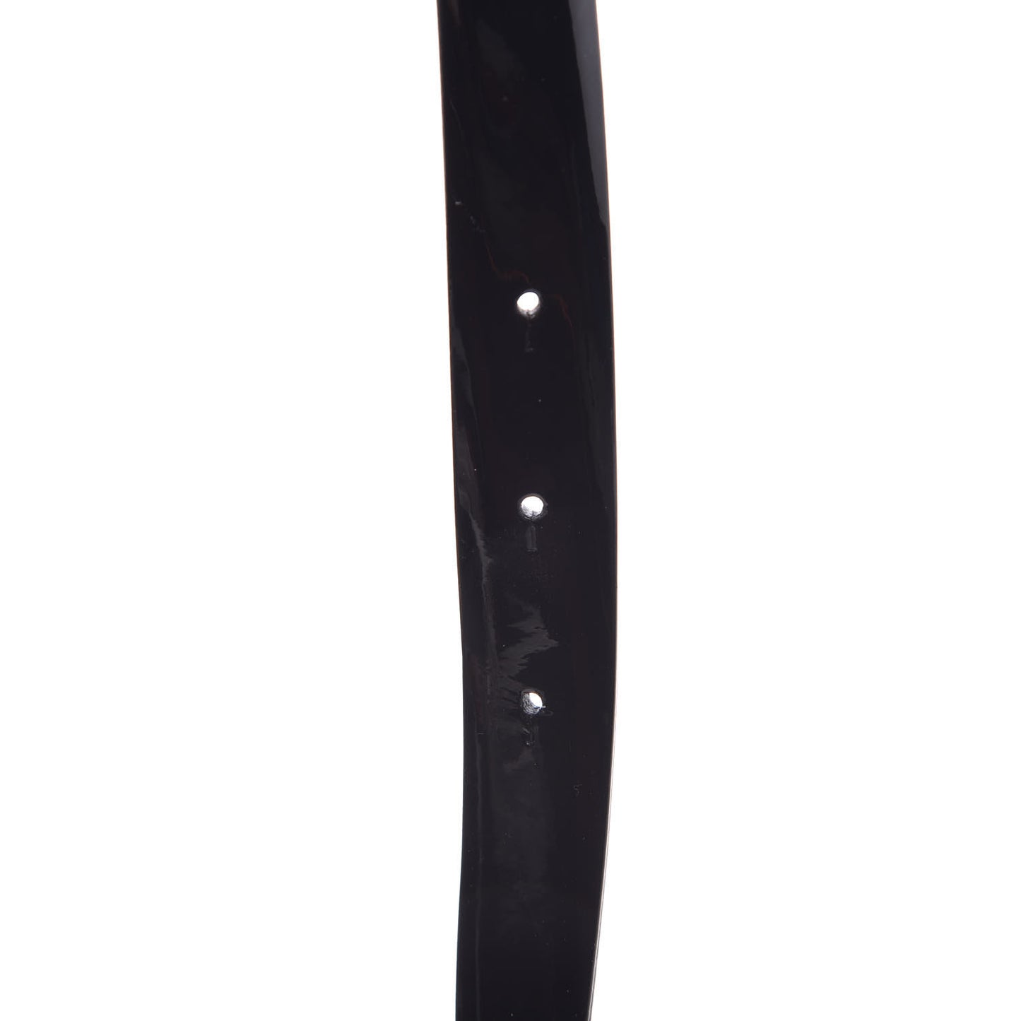 Patent Calfskin Logo Skinny Belt 65 26 Black
