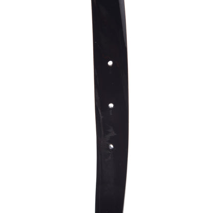 Chanel Patent Calfskin Logo Skinny Belt 65 26 Black 9 of 9
