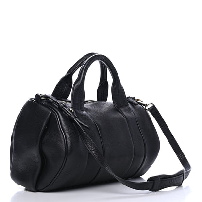 Alexander Wang Pebbled Lambskin Rocco Black Pale Gold Hardware 2 of 6