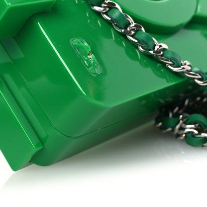 Chanel Plexiglass Boy Brick Lego Clutch Green 13 of 13