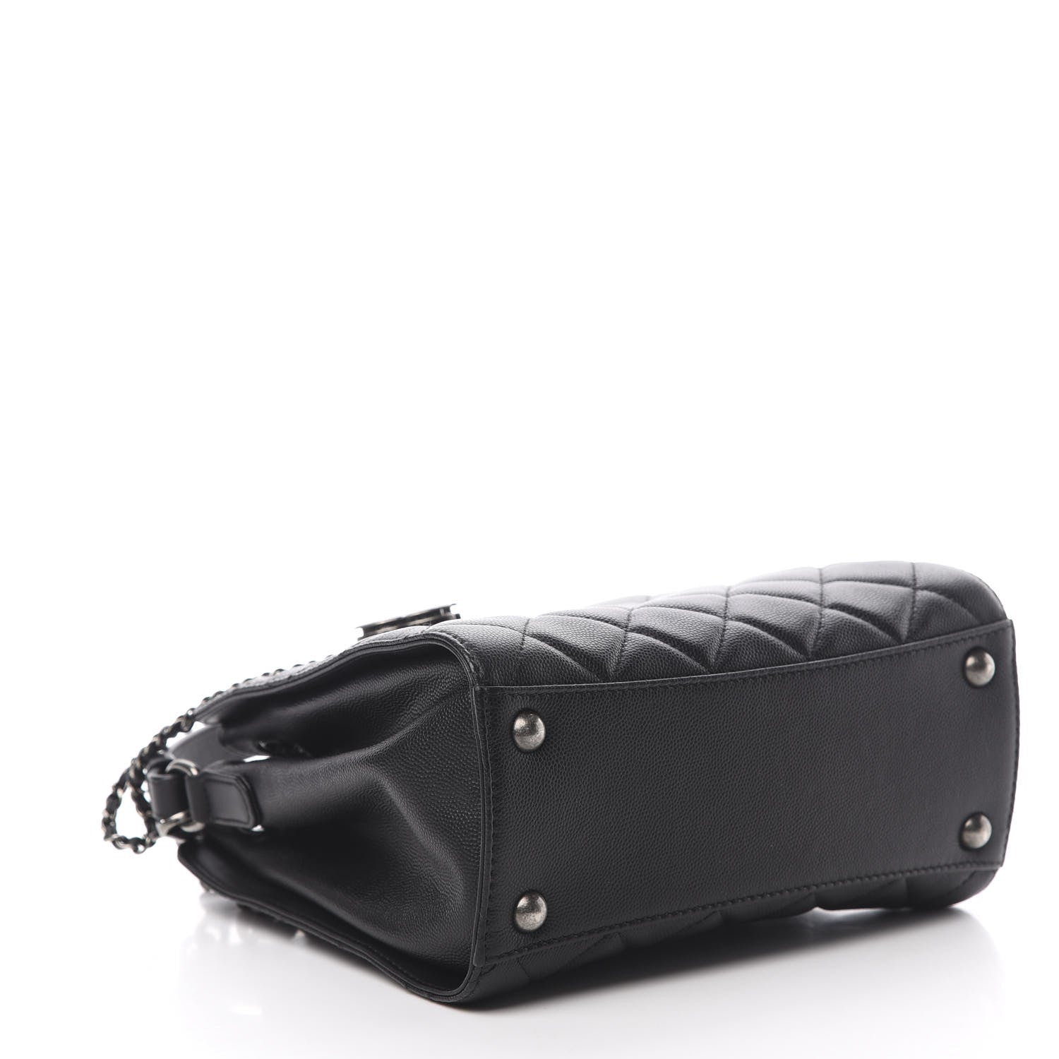 Chanel Caviar Quilted Small CC Bucket Bag Black 4 of 11