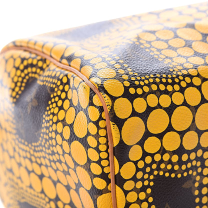 Louis Vuitton Monogram Kusama Town Speedy 30 Yellow 12 of 15