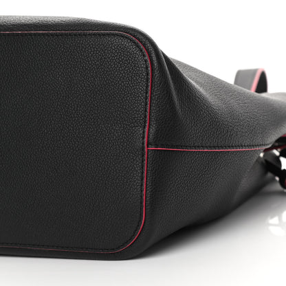 Louis Vuitton Calfskin Lockme Bucket Black 10 of 18