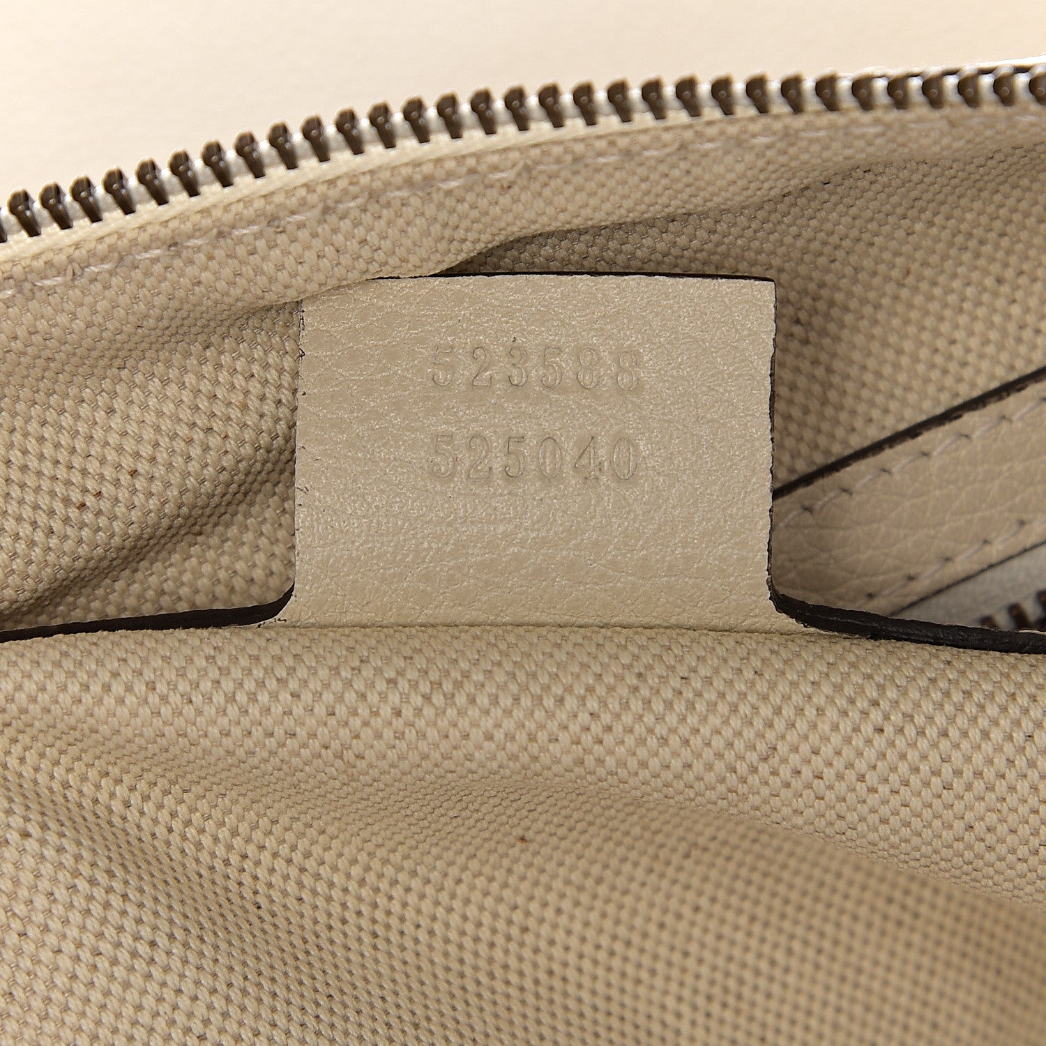Gucci Grained Calfskin Logo Half Moon Hobo White 6 of 9