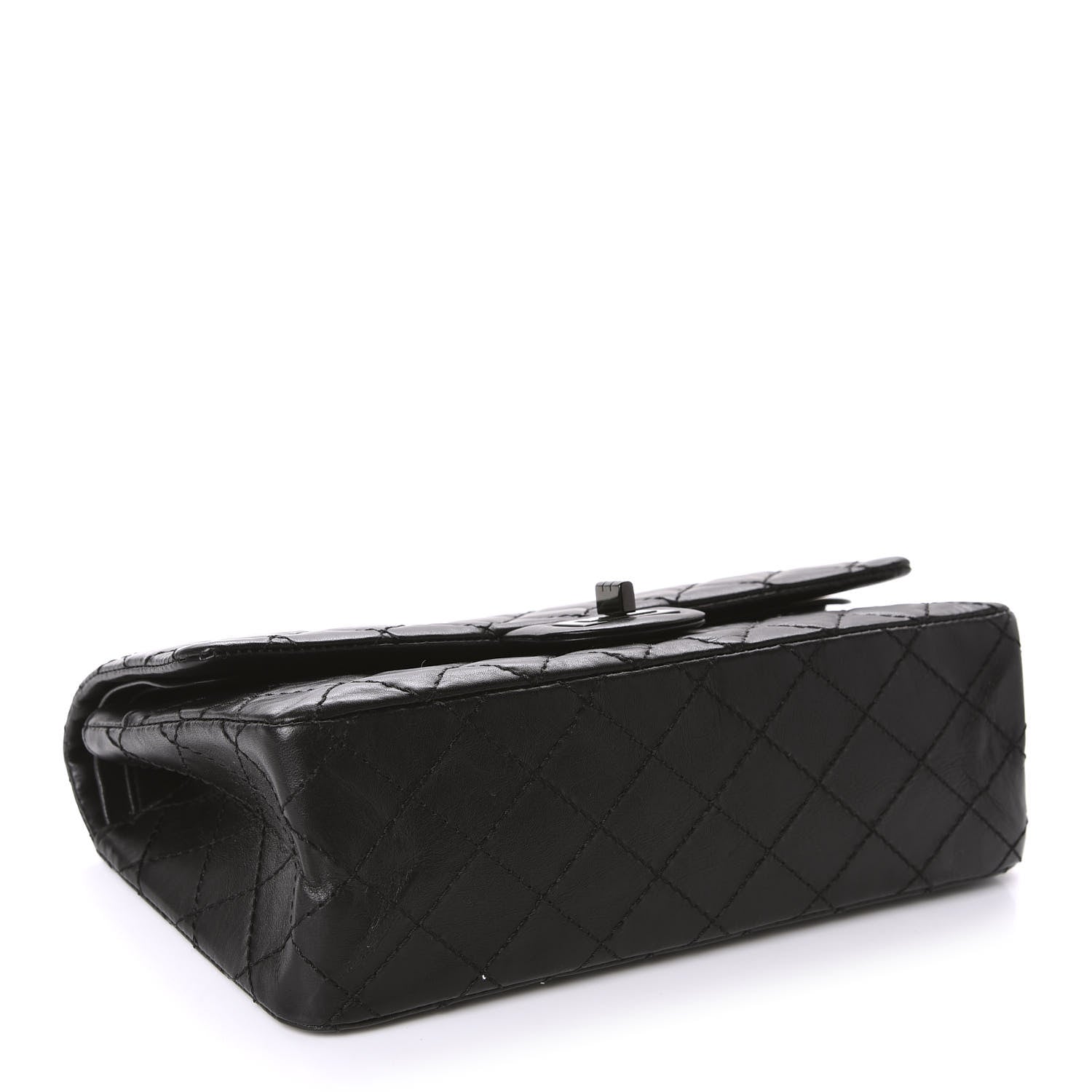Chanel Aged Calfskin Quilted 2.55 Reissue 225 Flap So Black 4 of 10