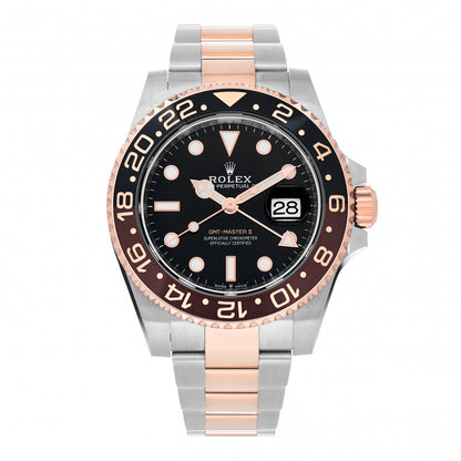 Rolex Stainless Steel 18K Everose Gold 40mm GMT-Master II Root Beer Watch 126711CHNR 1 of 5