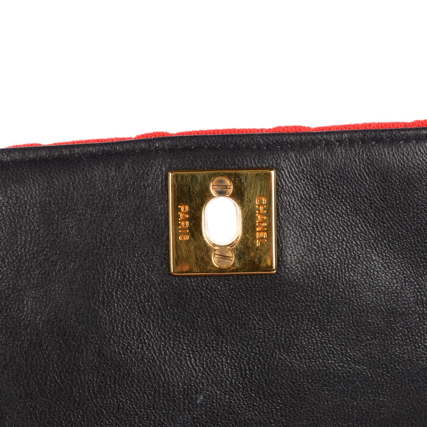 Jersey Quilted Small Single Flap Red