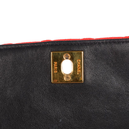 Chanel Jersey Quilted Small Single Flap Red 6 of 9