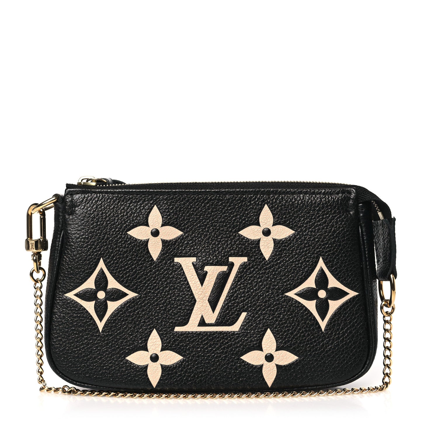 LOUIS VUITTON Empreinte Monogram Giant Mini Pochette Accessories Black