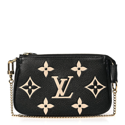 Louis Vuitton LOUIS VUITTON Empreinte Monogram Giant Mini Pochette Accessories Black 1 of 9