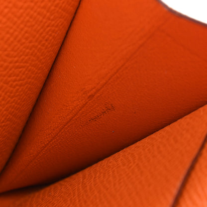 Hermes Epsom Constance Short Wallet Orange 12 of 12