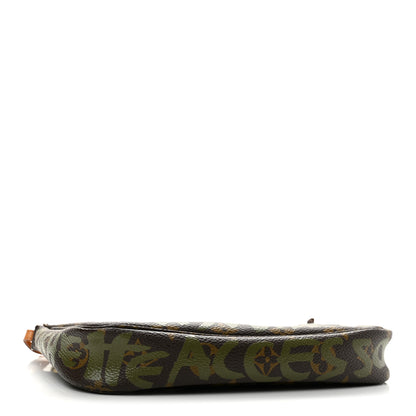 Louis Vuitton Monogram Graffiti Pochette Accessories Kaki 4 of 13