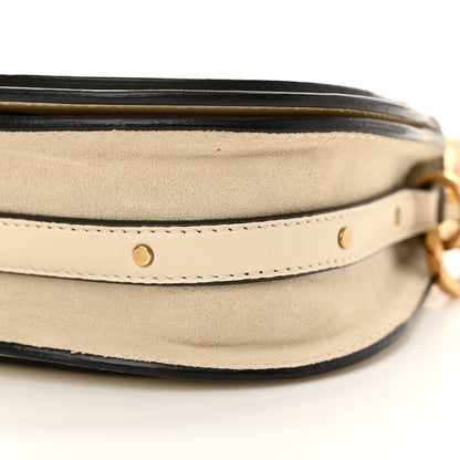 Chloe Calfskin Suede Small Nile Bracelet Bag Off White 10 of 13