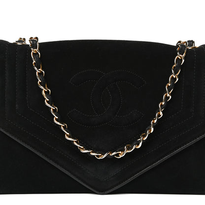 Chanel Suede CC Envelope Small Flap Black 8 of 12