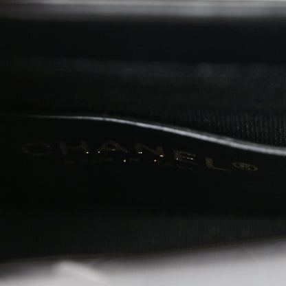 Chanel Patent Quilted Mini Graphic Catch Flap Black 6 of 14