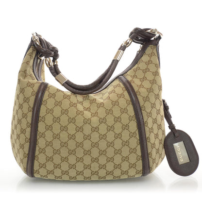 Gucci Monogram Techno Horsebit Medium Hobo Brown 3 of 8