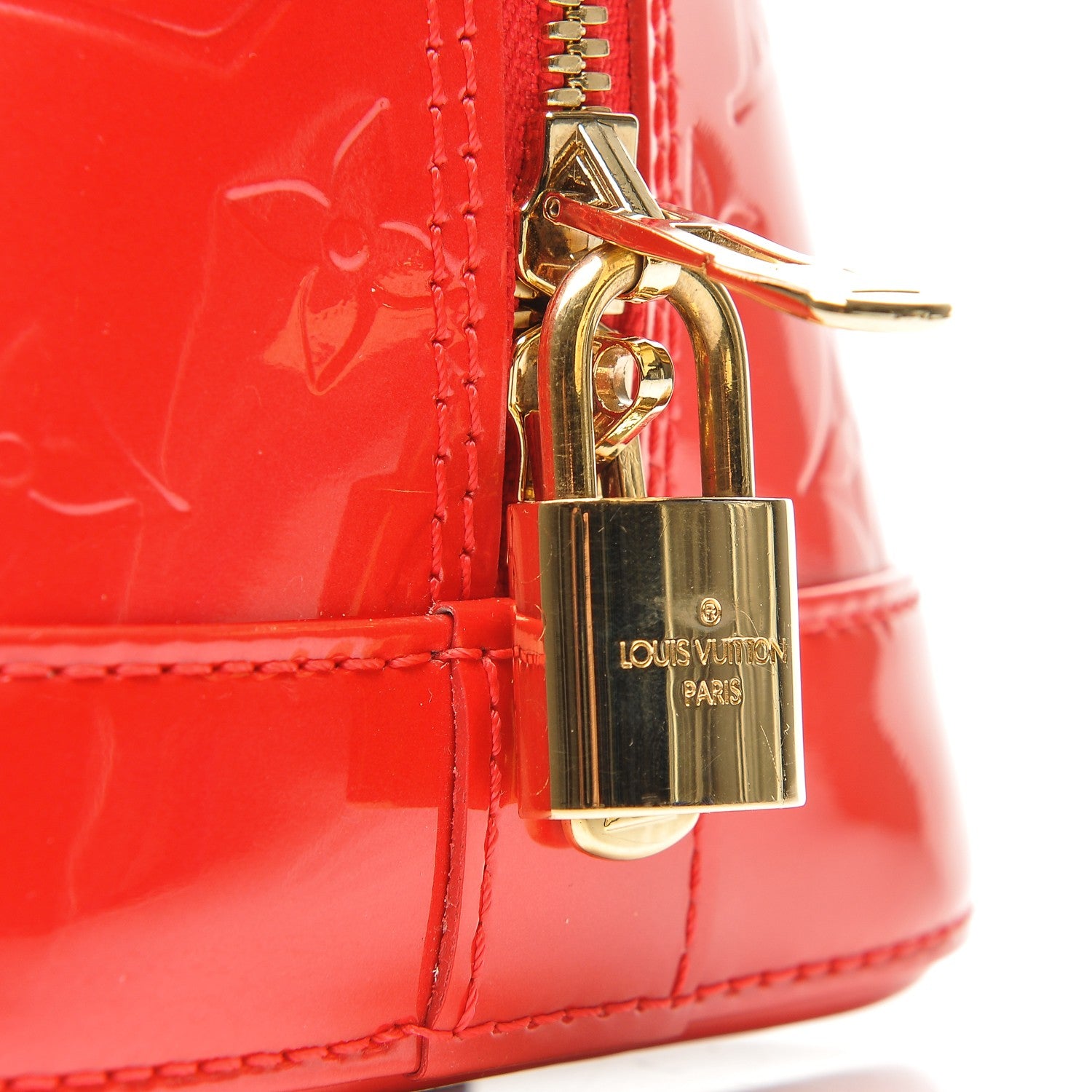 Louis Vuitton Vernis Alma PM Rouge Grenadine 6 of 8