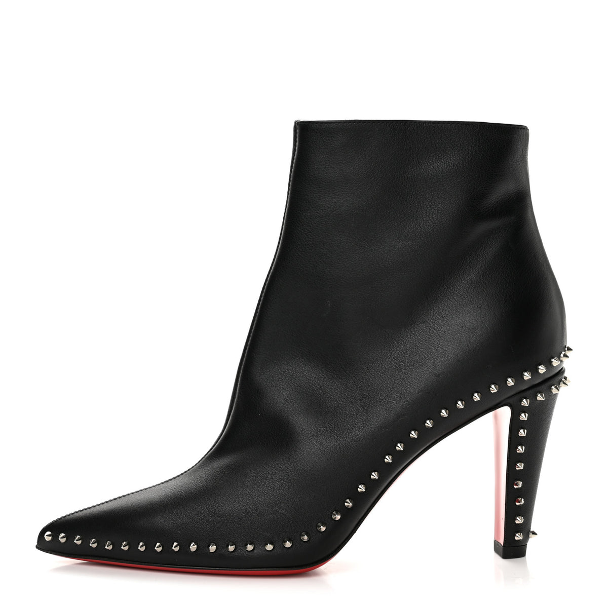 Christian Louboutin Calfskin Hongroise 85 Ankle Boots 38.5 Black 1 of 8