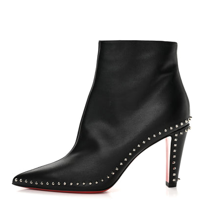 Christian Louboutin Calfskin Hongroise 85 Ankle Boots 38.5 Black 1 of 8