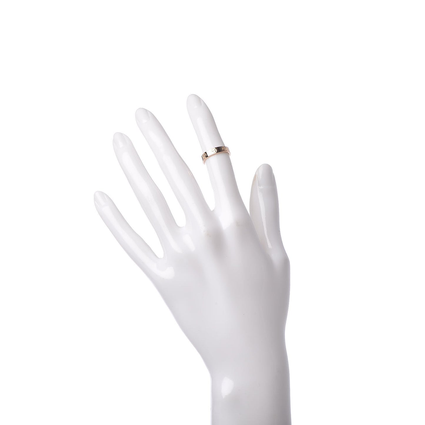18K Pink Gold 3.5mm LOVE Wedding Band Ring 46 3.75