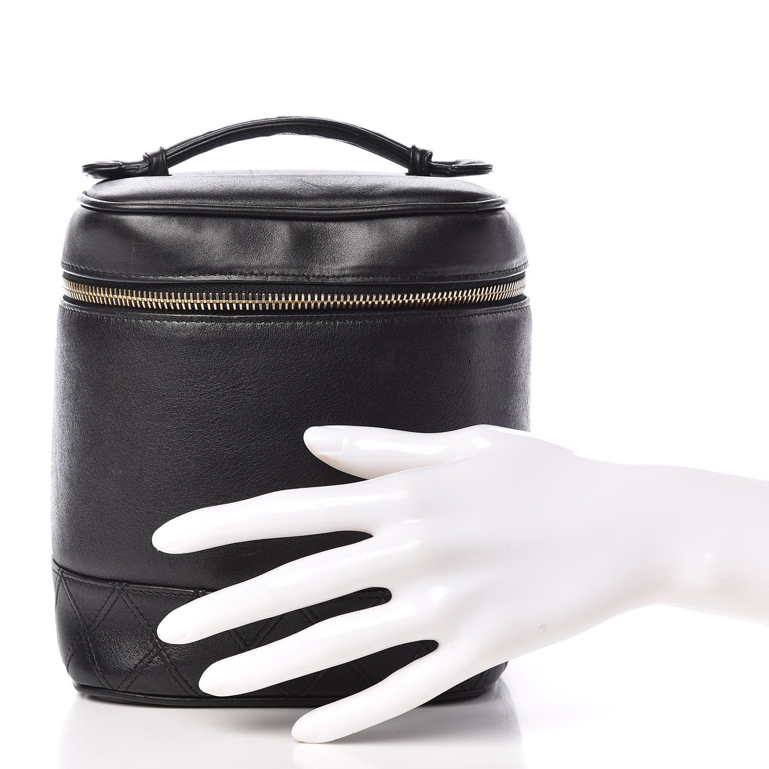 Chanel Lambskin Vanity Cosmetic Case Black 2 of 20