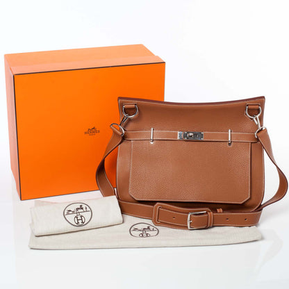 Hermes Taurillon Clemence Jypsiere 37 Gold 10 of 10