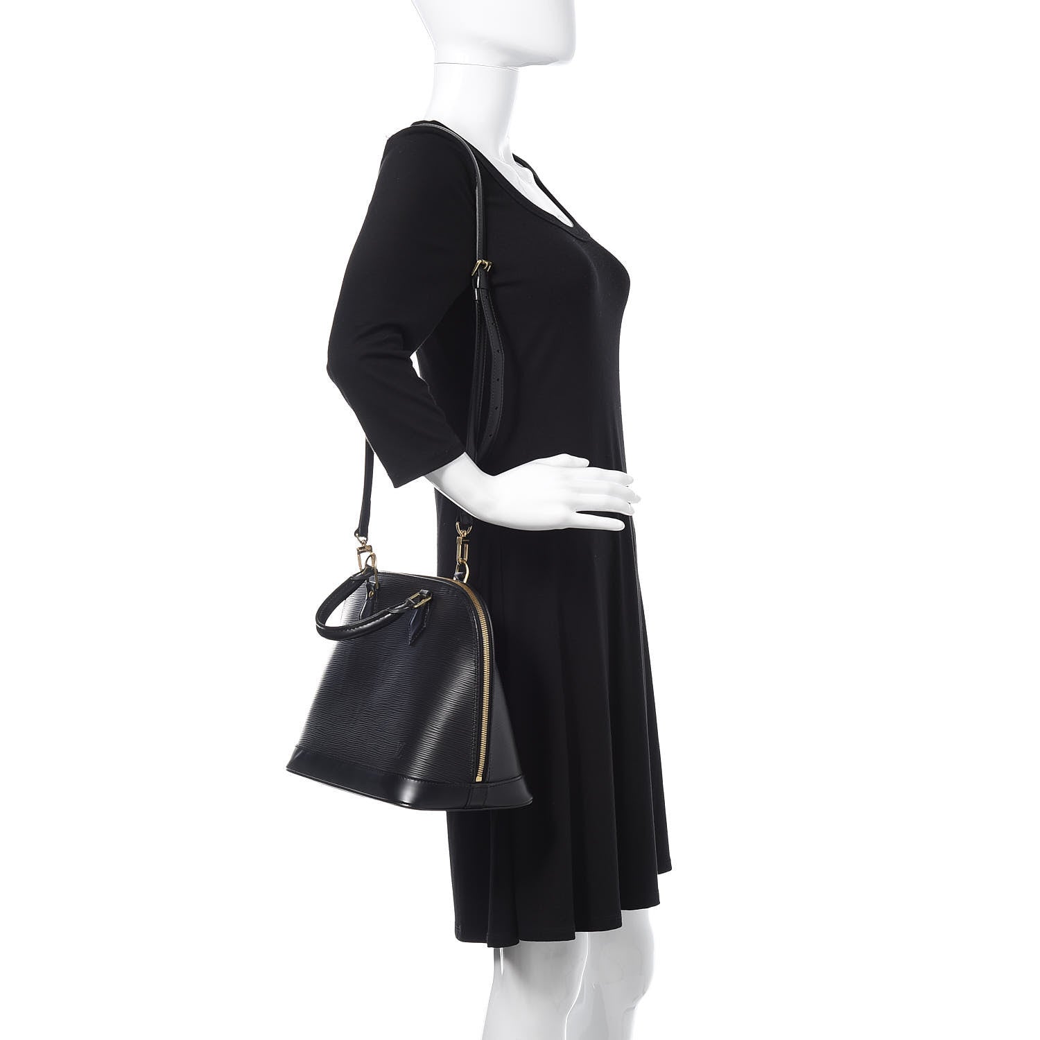 Louis Vuitton Epi Alma PM Black 2 of 13