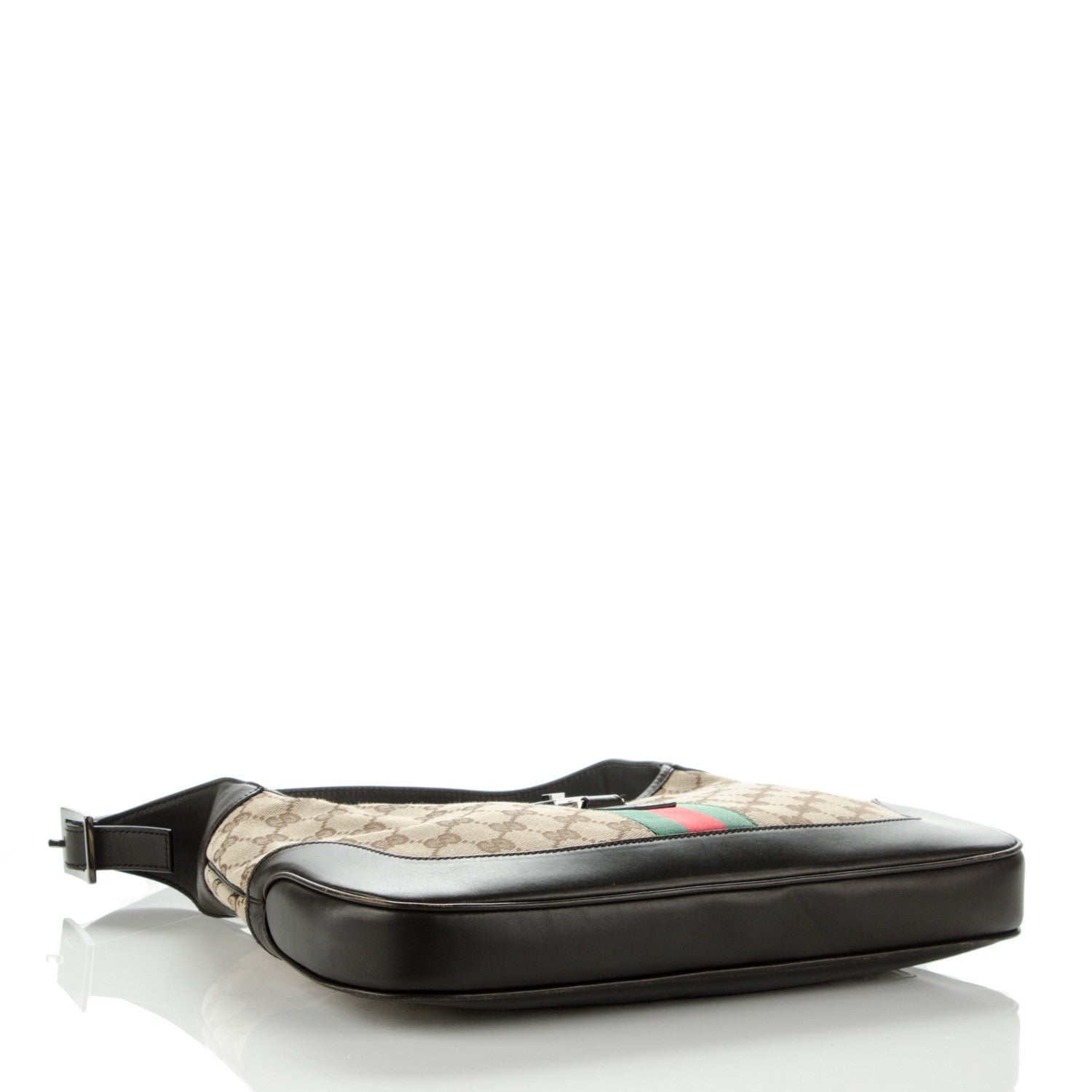 Gucci Monogram Web Jackie O Hobo Dark Brown 4 of 7