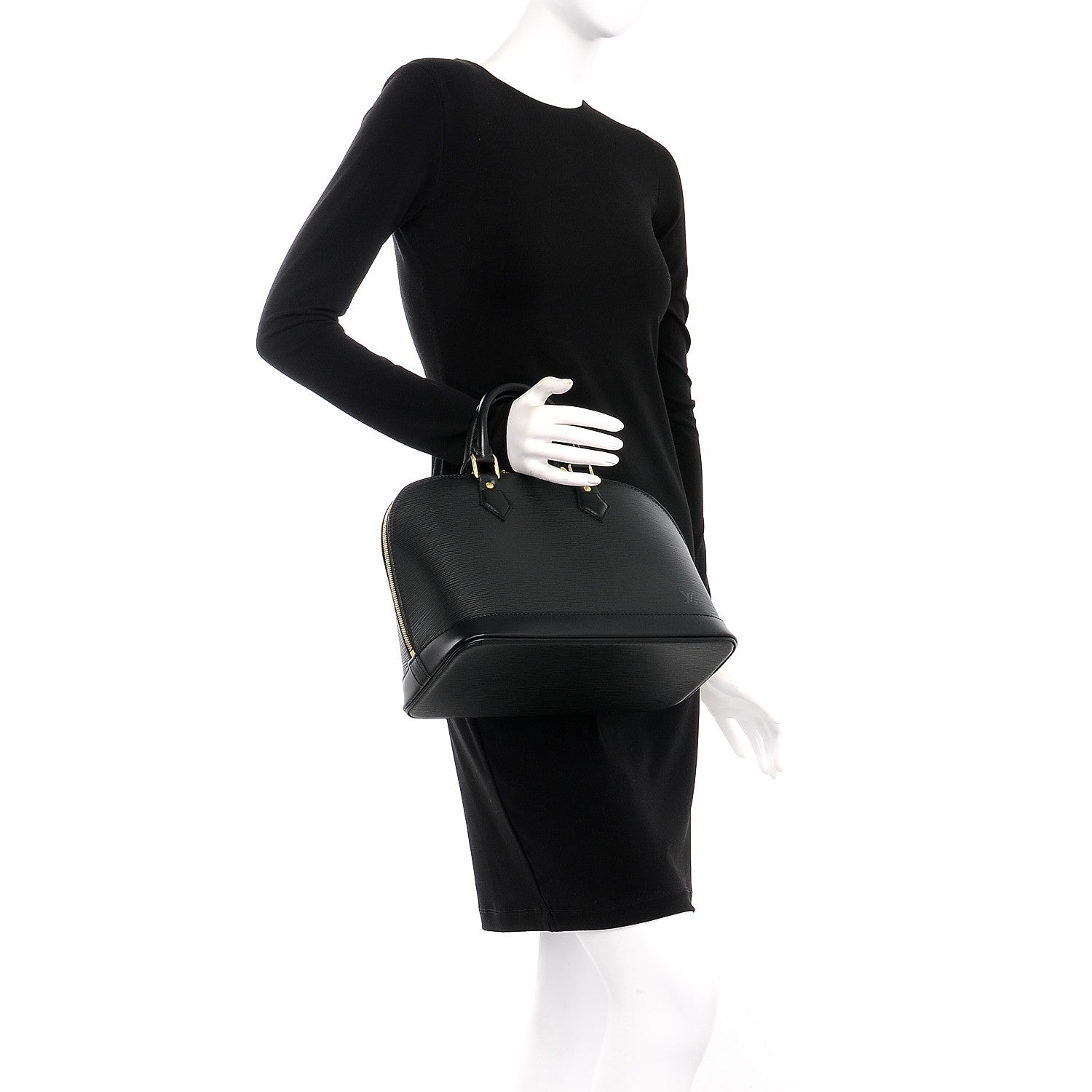 Louis Vuitton Epi Alma PM Black 2 of 7