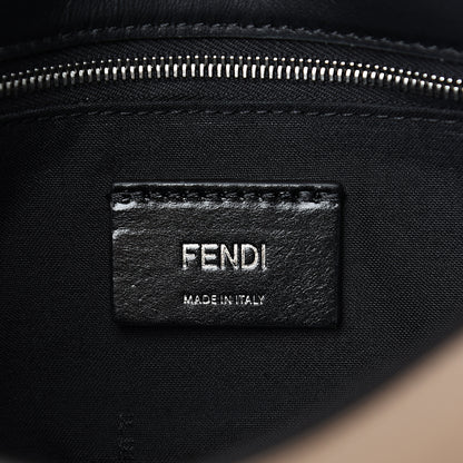 Fendi Vitello Grace Suede FF 1974 Embossed Mini Expandable Flap Bag Sand Sughero 5 of 9