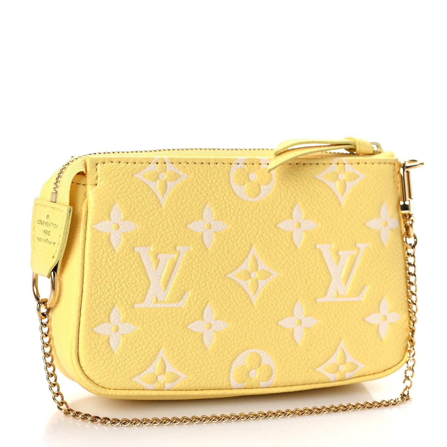 Louis Vuitton Empreinte Monogram Mini Pochette Accessories Lemon Curd Yellow 3 of 9