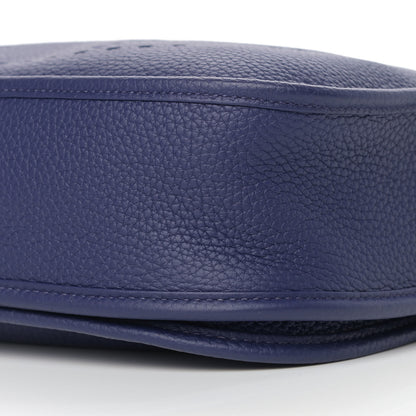Hermes Taurillon Clemence Evelyne III PM Bleu Encre 8 of 10