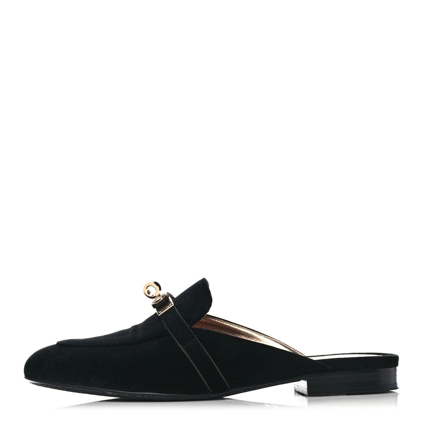 Velvet Goatskin Oz Mules 36 Black