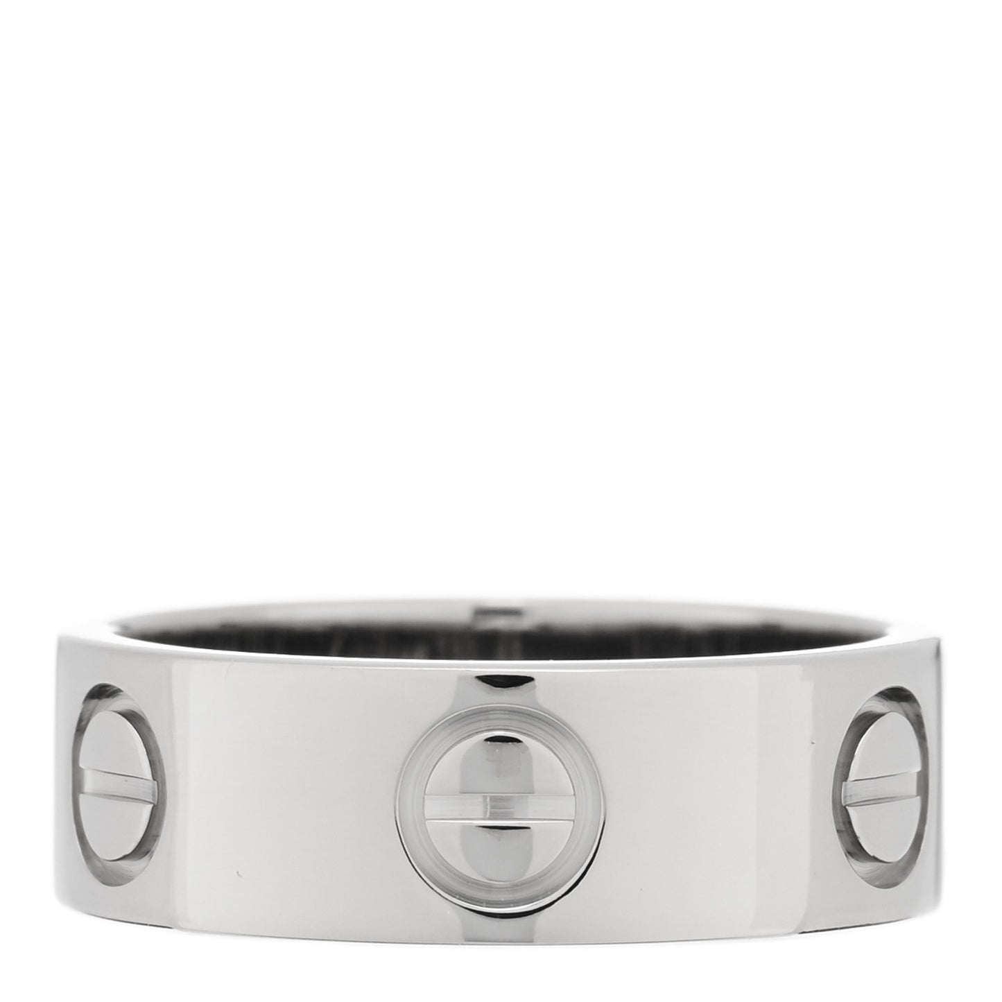 18K White Gold 5.5mm LOVE Ring 48 4.5