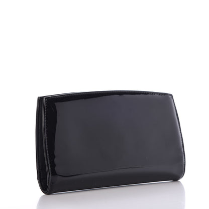 Chanel Patent CC Trousse Maquil Yen Wallet Black 3 of 8