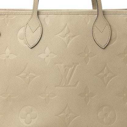 Louis Vuitton Empreinte Monogram Giant Neverfull MM Tourterelle 9 of 9