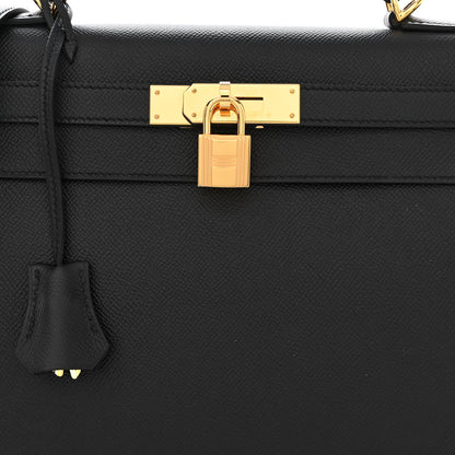Hermes Epsom Kelly Sellier 28 Black 8 of 11